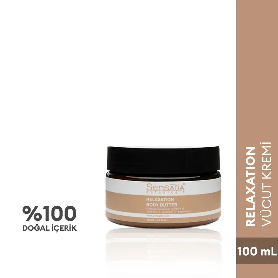 Yoğun Nemlendirici Bitkisel Doğal Vücut Kremi - Rahatlatıcı Aromaterapi Etkili 100ml - Relaxation