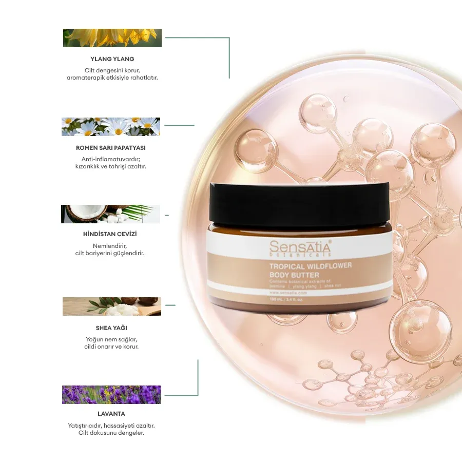 Yenileyici Arındırıcı Ferahlatıcı Doğal Vücut Peelingi 100ml - Deniz Tuzu - Tropical Wildflower