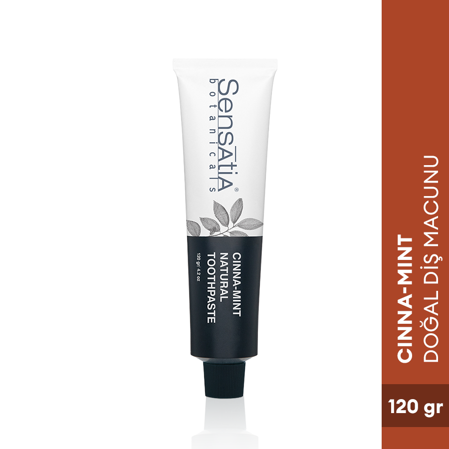 Tarçın Nane Florürsüz, SLS, Paraben ve Sentetik Tatlandırıcı İçermeyen Doğal Diş Macunu