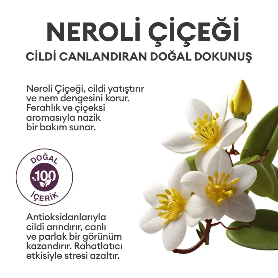 Kuru ve Normal Ciltler için Doğal C - Serum - Nemlendirici 60ml - Kakadu Eriği - Neroli Blossom