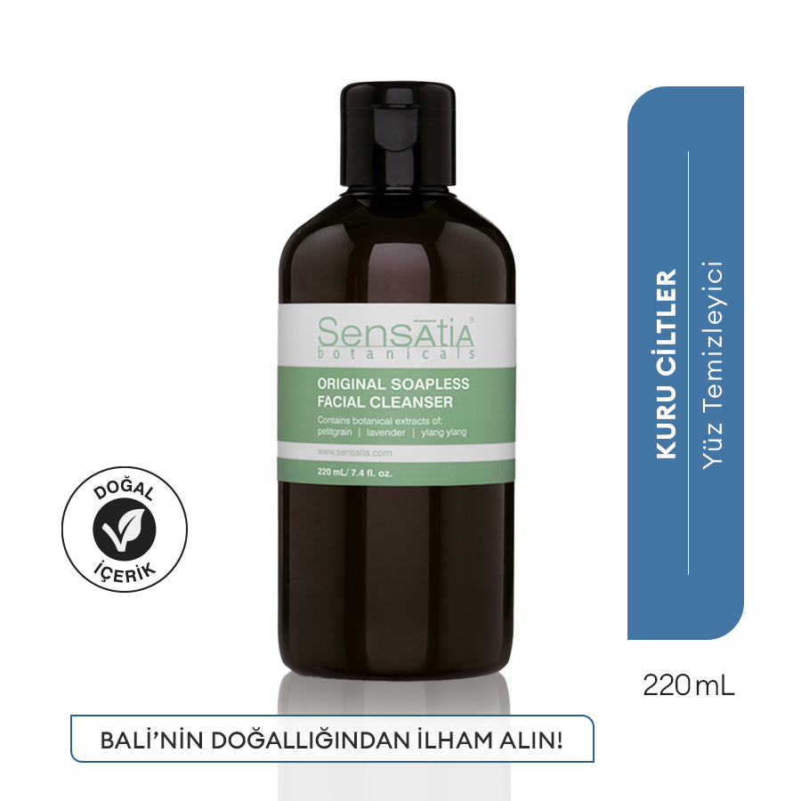 Besleyici Sabunsuz Doğal Yüz Temizleme Jeli - Sakinleştirici Antioksidan 220ml - Original Soapless