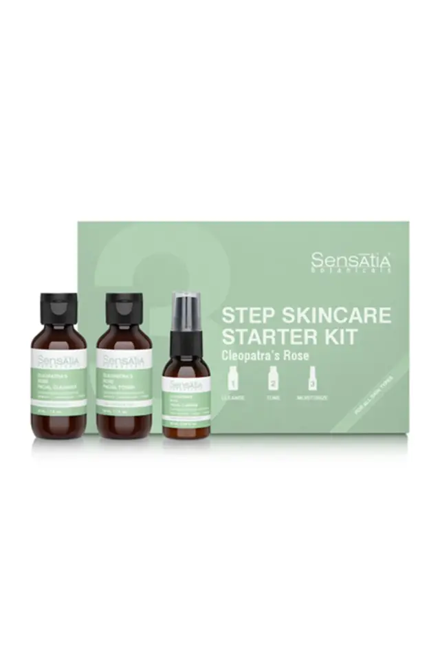 Doğal Cilt Bakım Rutini Seti - Tüm Ciltler - Yüz Temizleyici 50ml - Yüz Toniği 50ml - C-Serum 20ml