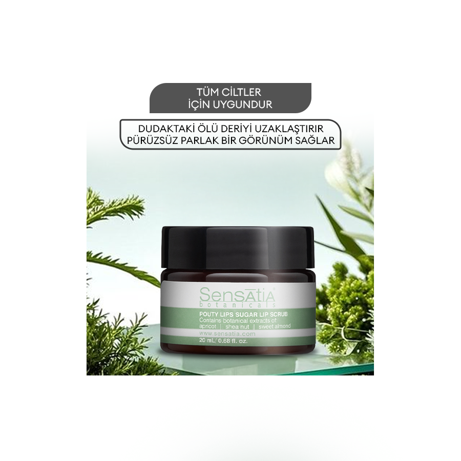 Pürüssüz ve Dolgun Dudaklar İçin Şeker Granüllü Doğal Dudak Peeling 20ml