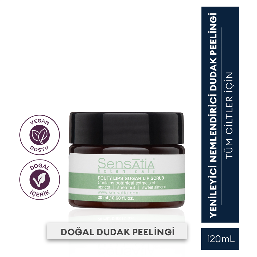 Pürüssüz ve Dolgun Dudaklar İçin Şeker Granüllü Doğal Dudak Peeling 20ml