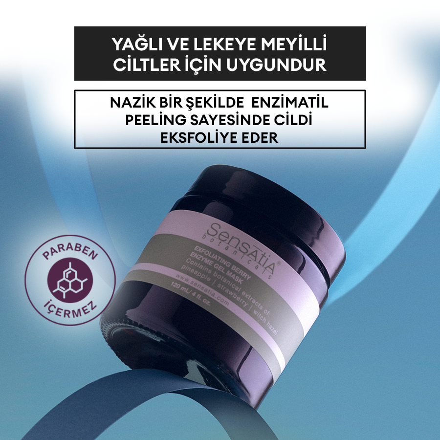 Yenileyici Sıkılaştırıcı Doğal Jel Maske 120ml - Exfoliating Berry Enzyme
