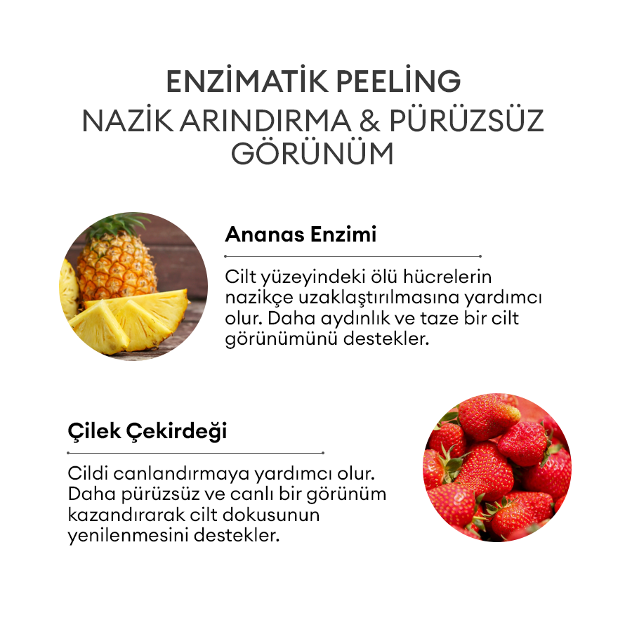 Yenileyici Sıkılaştırıcı Doğal Jel Maske 120ml - Exfoliating Berry Enzyme