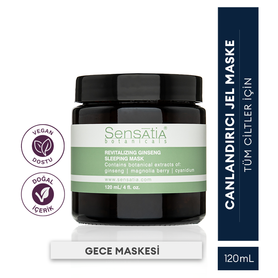 Sıkılaştırıcı Nemlendirici Doğal Uyku Maske - İnce Çizgi Kırışıklık 120ml - Revitalizing Ginseng